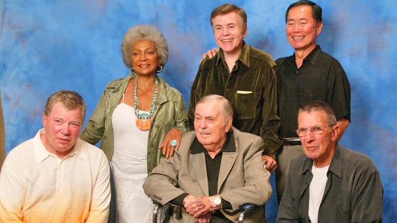 The original Star Trek cast pose together