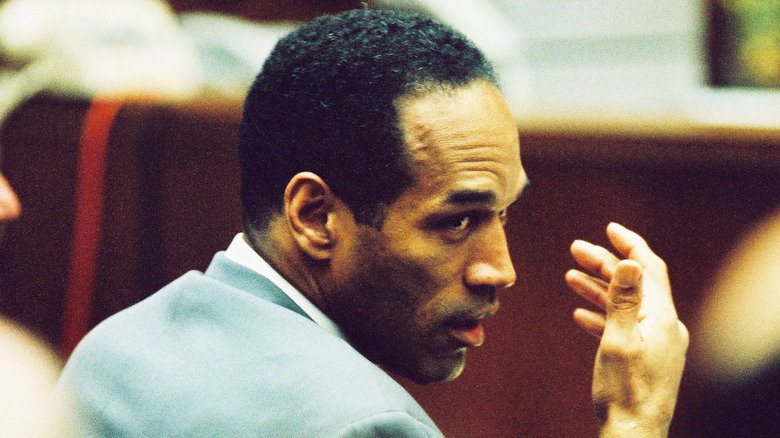 O.J. Simpson in court during his murder trial