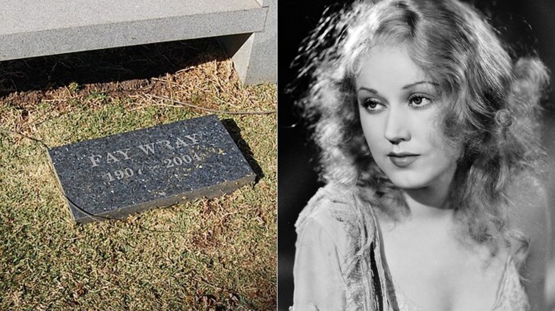 Fay Wray promo shot and headstone