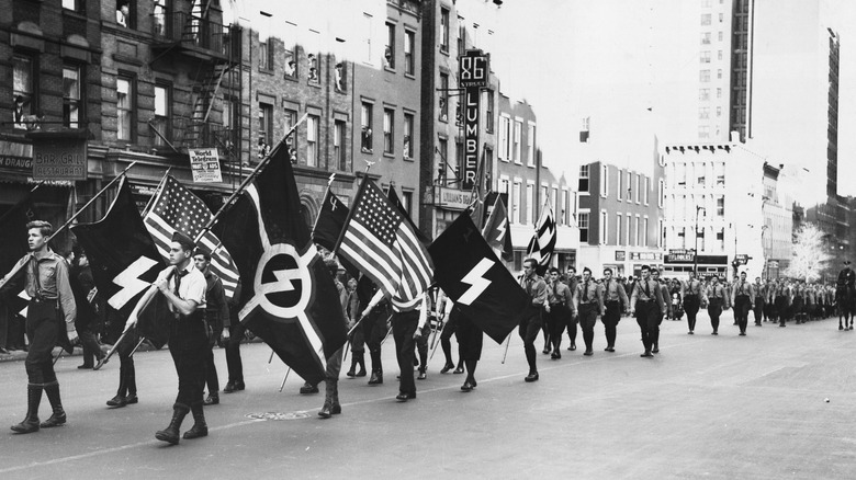 German-American Bund parade, Yorkville, NYC