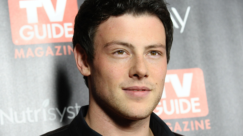 cory monteith staring out tv guide event