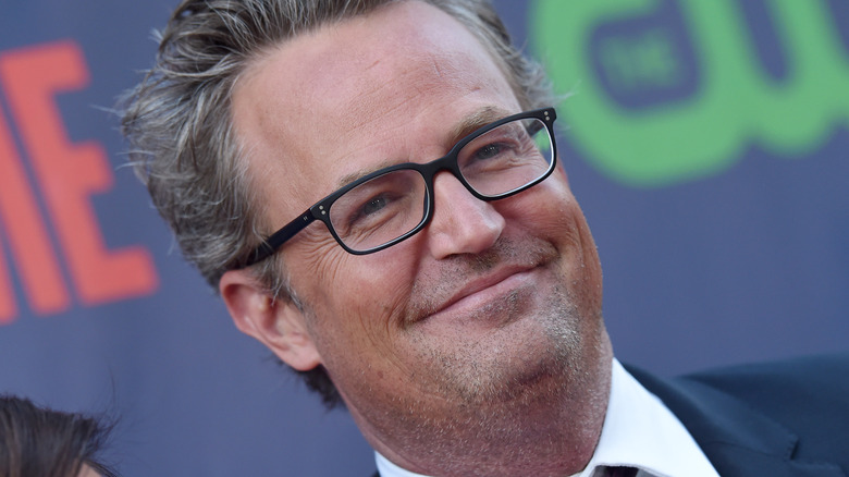 matthew perry grinning glasses
