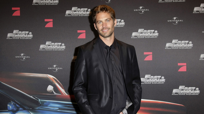 Paul Walker at a Fast and Furious premiere 