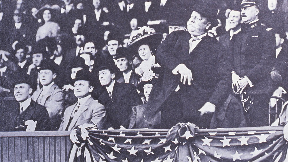 William Taft at baseball game