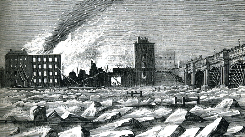 Frozen River Thames art from "Little Ice Age"