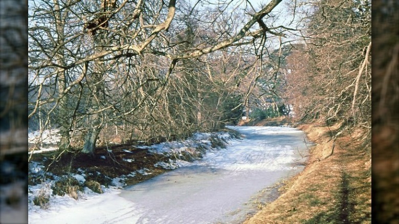 frozen river during "The Big Freeze of 1963"