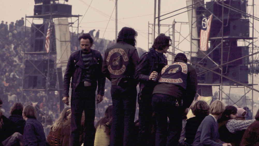 Hells Angels at the Altamont free concert in 1969