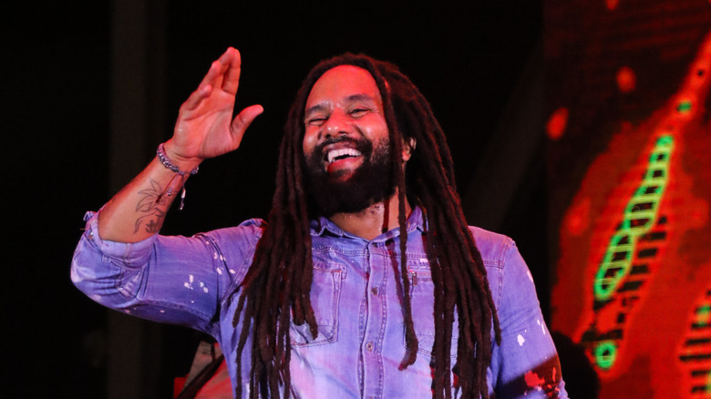 Ky-Mani Marley waves onstage