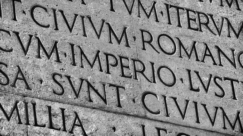 Latin Roman inscription