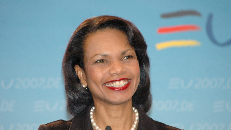 Condoleezza Rice smiles