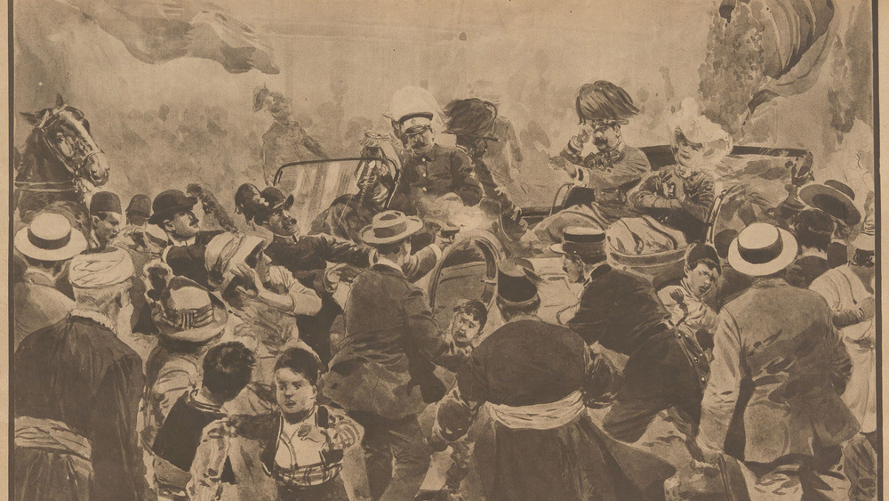 illustration of Franz Ferdinand in parade