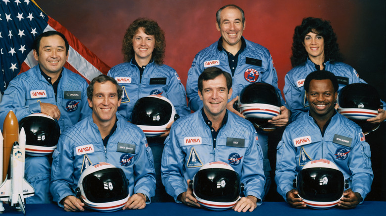 Official portrait of the Challenger crew
