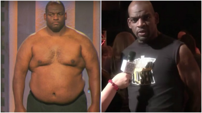 Antone Davis shirtless pre weight loss and interviewed afterafter