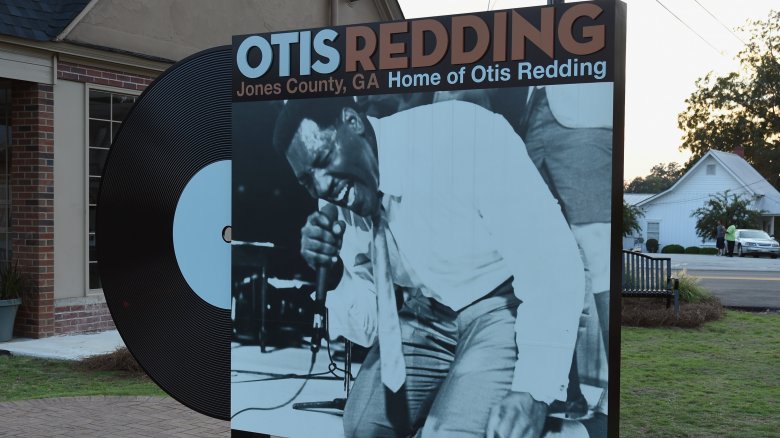 Sign in Jones County, Georgia announcing it is the home of otis redding