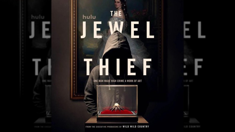 Jewel Thief art hooded man stealing jewels