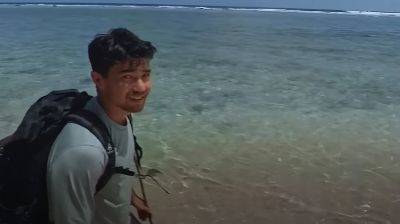John Chau on a beach