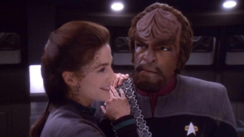 Worf and Jadzia Dax from Star Trek: Deep Space Nine