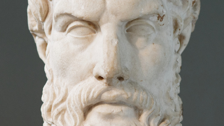 bust of Epicurus