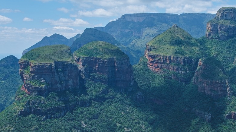 A view of Blyde Rover Canyon in South Africa