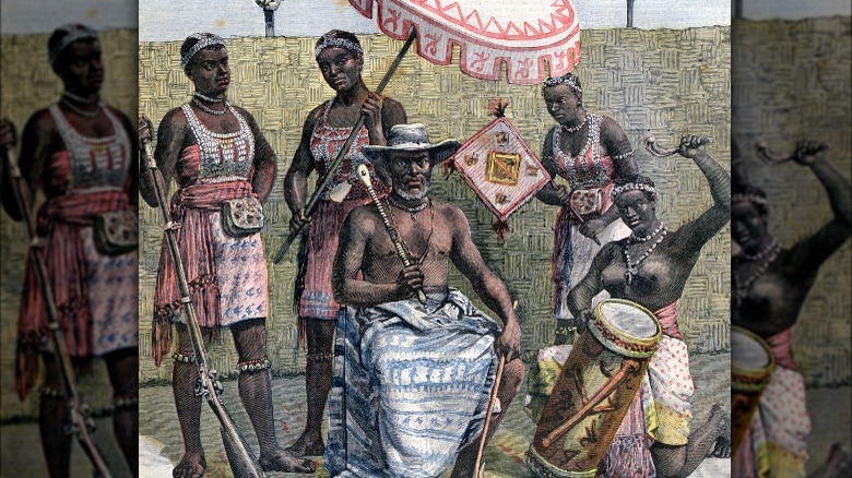 Benhazin, last king of Dahomey, Mino