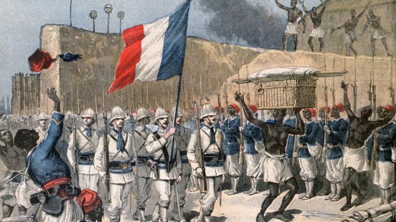 Takeover of Dahomey, colinization, France