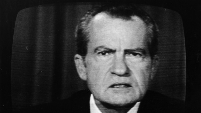 Nixon addresses the nation