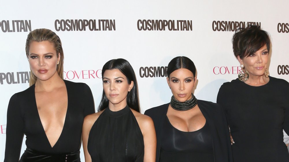 L to R: Khloe Kardashian, Kourtney Kardashian, Kim Kardashian, Kris Jenner and Kylie Jenner in 2015
