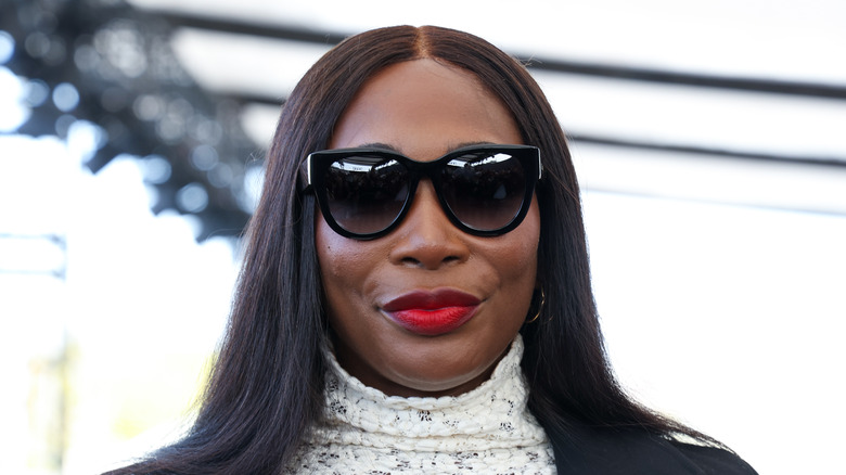 Venus Williams smiling wearing sunglasses