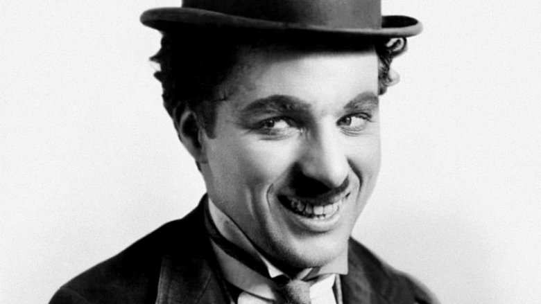 Charlie Chaplin smiling 