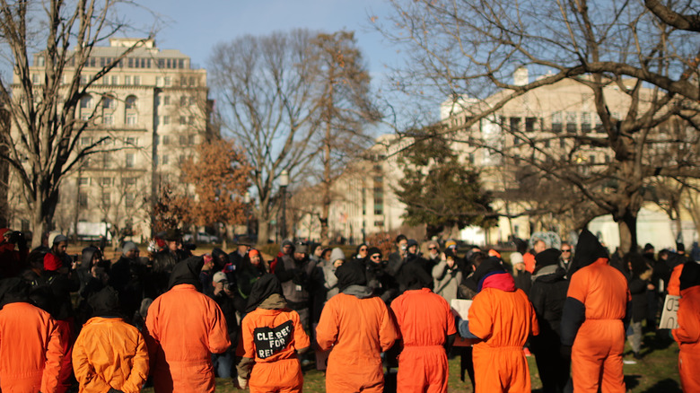 Anti-Guantanamo protesters in Washington D.C.