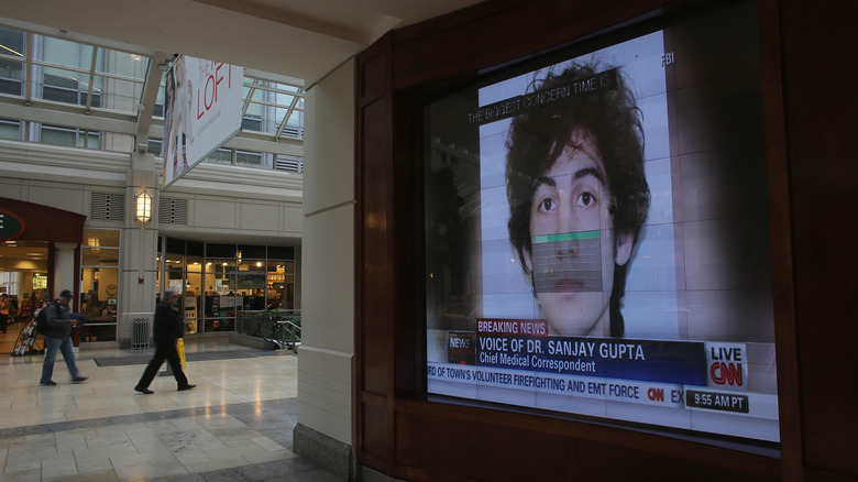 Dzhokhar Tsarnaev face on news