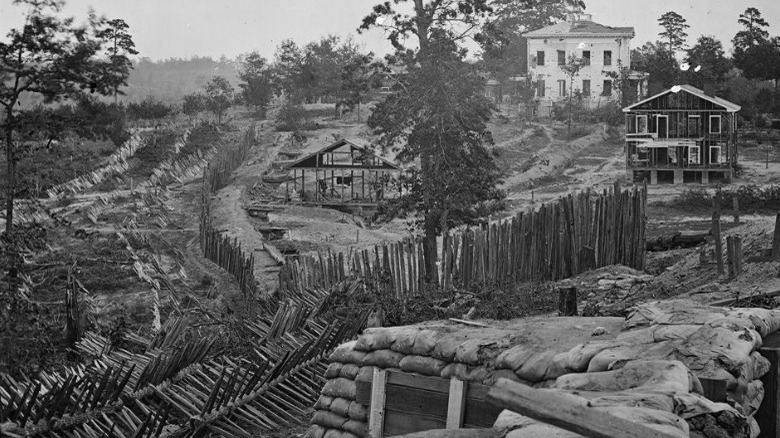 Defensive works surrounding Atlanta 1864