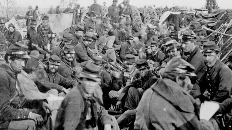 Union troops at Chancellorsville