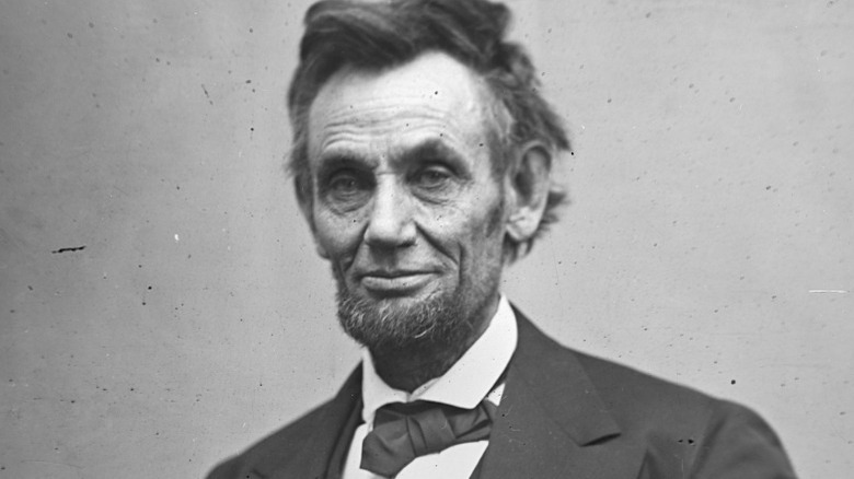 Abraham Lincoln smiling in portrait