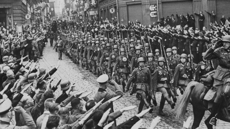 German troops on parade