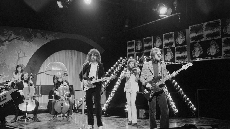 Electric Light Orchestra performing on stage