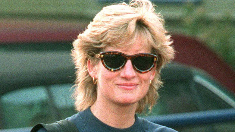 Princess Diana in sunglasses