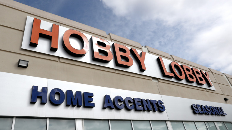 Facade of Hobby Lobby store