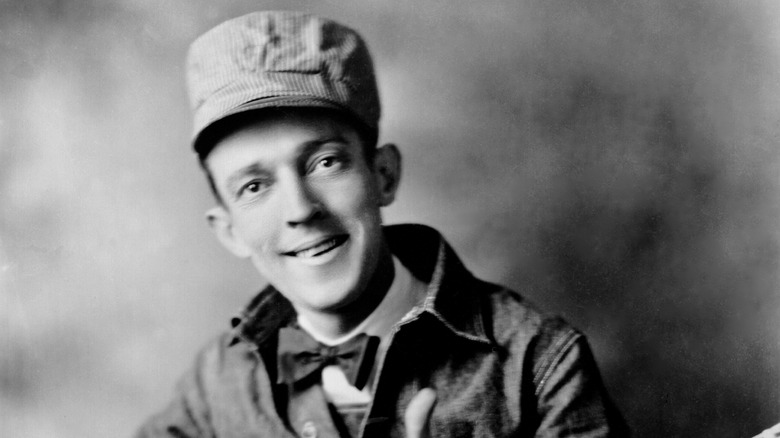 Jimmie Rodgers smiling black and white