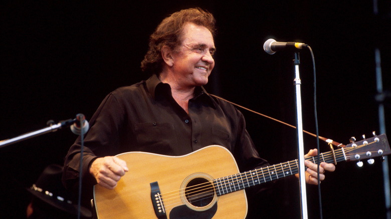 Johnny Cash performing