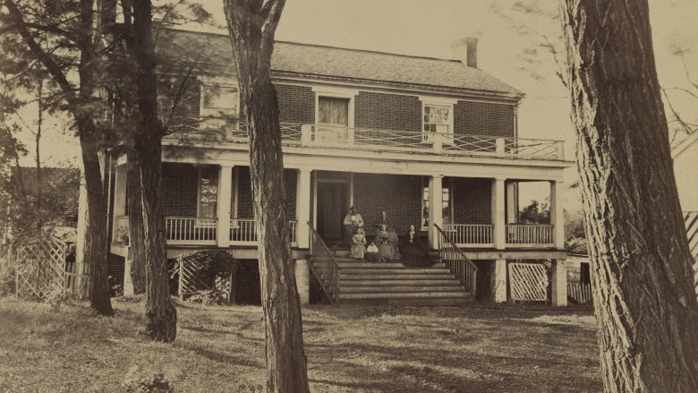 Wilmer McLean family sitting house porch