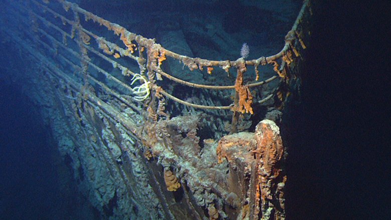 Titanic wreck sea