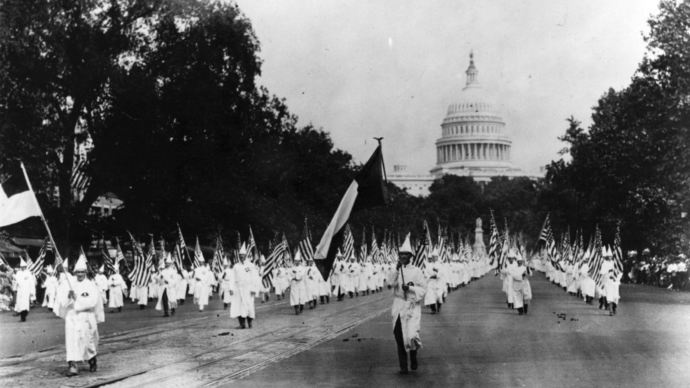 In August 1925, up to 25,000 Klansmen marched through DC