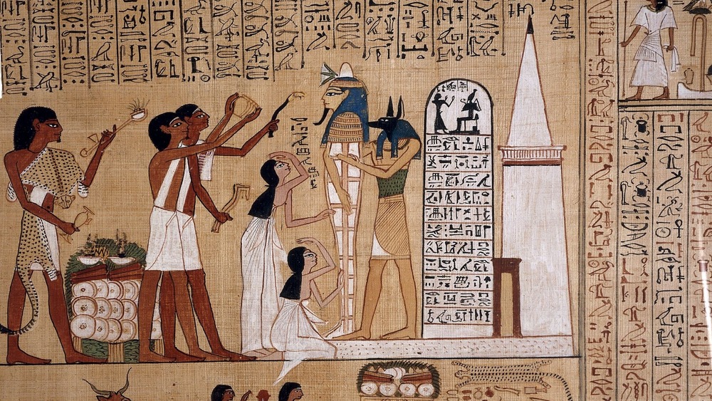 Opening of the mouth ceremony hieroglyph