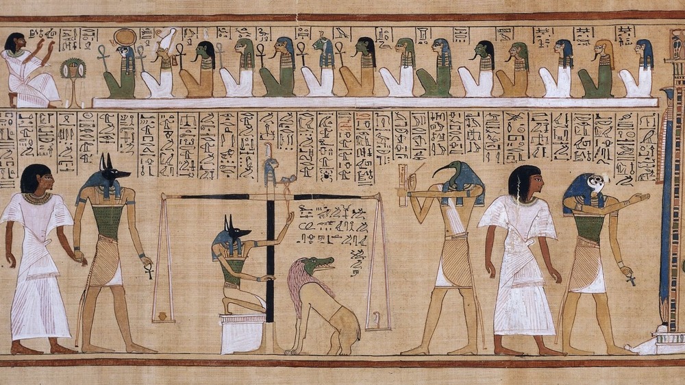 Judgment of the dead hieroglyph 