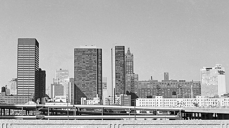 Chicago skyline in 1970