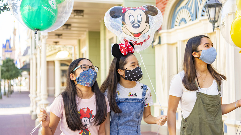 masked Disney guests