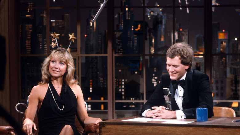 David Letterman interviewing in 1982
