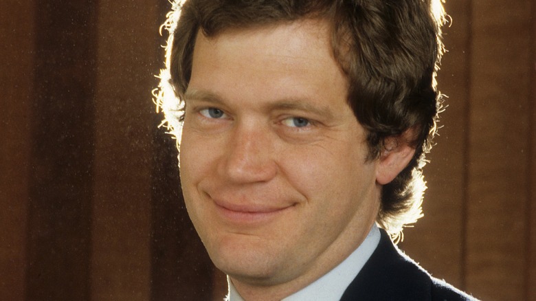 Young David Letterman smiling