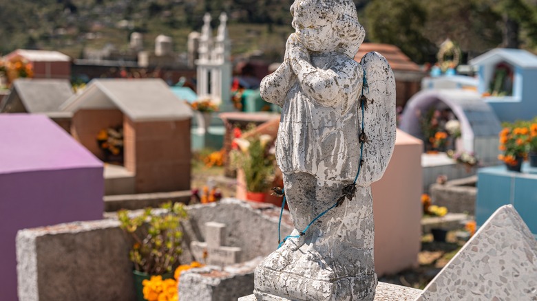 Day of the Dead in a graveyard in Mexico